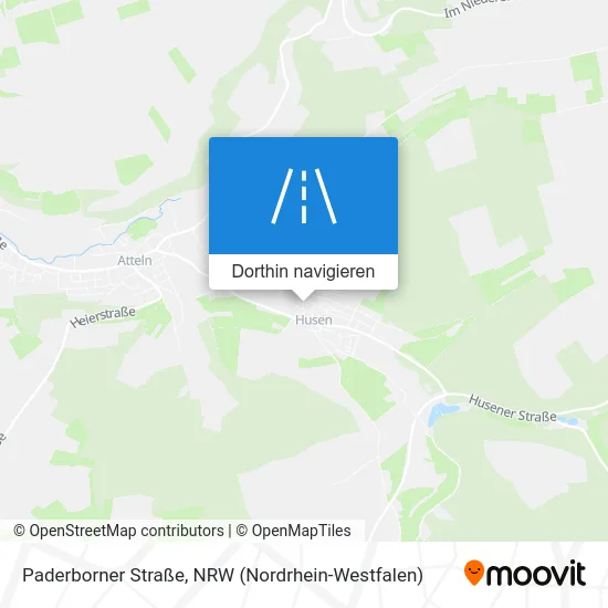 Paderborner Straße Karte