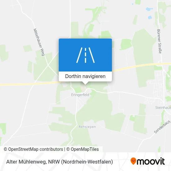 Alter Mühlenweg Karte