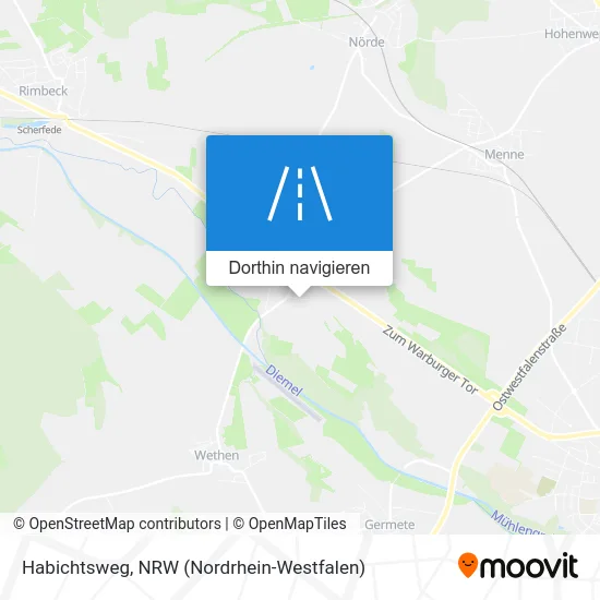 Habichtsweg Karte