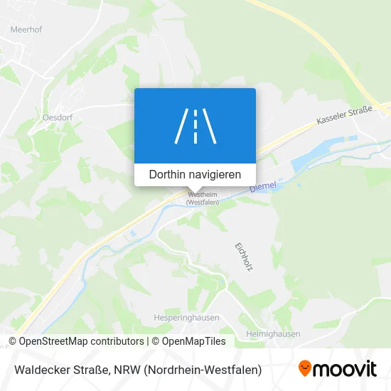 Waldecker Straße Karte