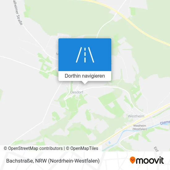 Bachstraße Karte