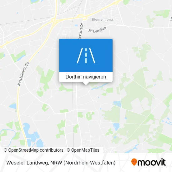 Weseler Landweg Karte