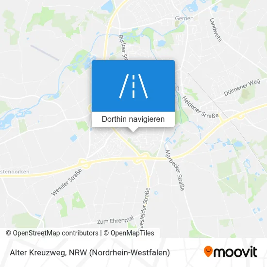 Alter Kreuzweg Karte