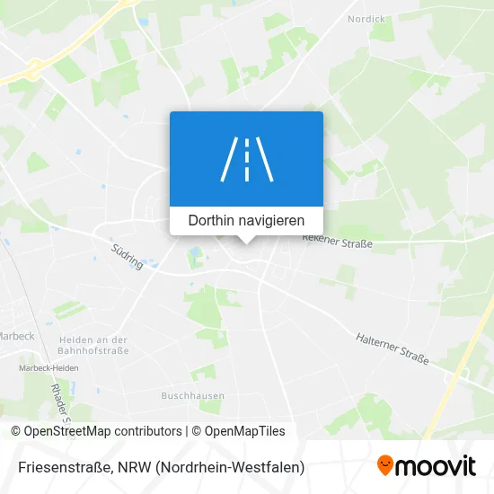 Friesenstraße Karte