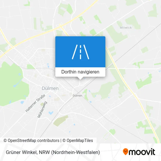 Grüner Winkel Karte