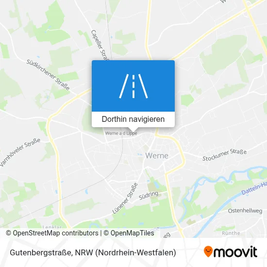 Gutenbergstraße Karte