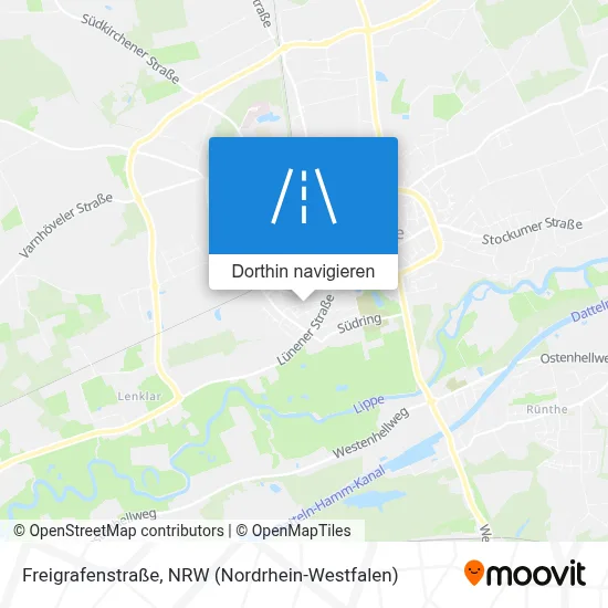 Freigrafenstraße Karte