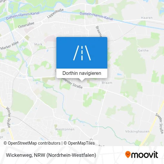 Wickenweg Karte
