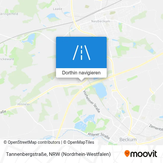 Tannenbergstraße Karte