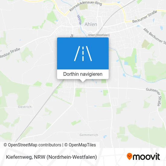 Kiefernweg Karte