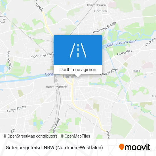 Gutenbergstraße Karte