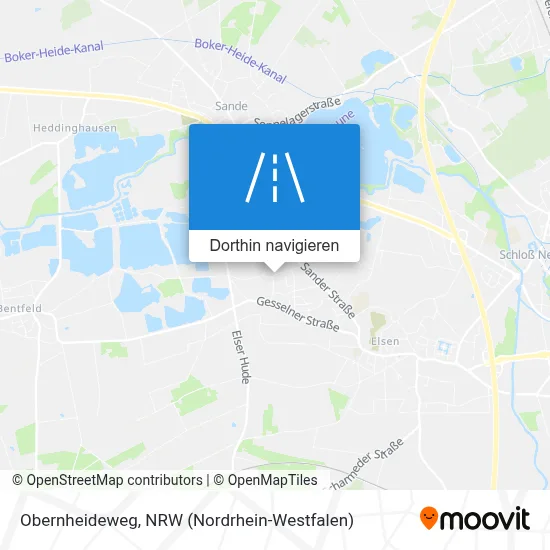 Obernheideweg Karte