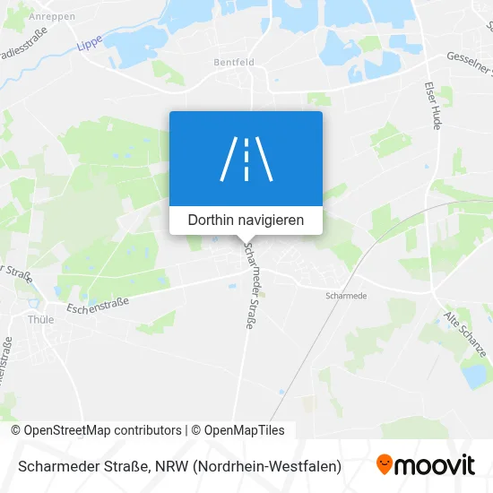 Scharmeder Straße Karte