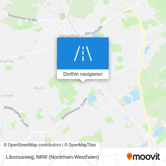 Liboriusweg Karte