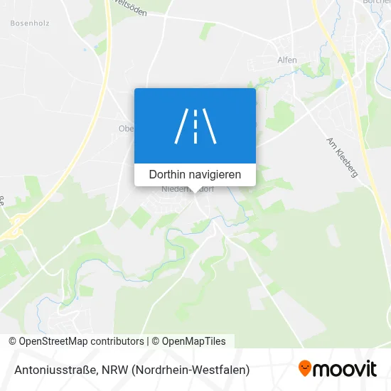 Antoniusstraße Karte