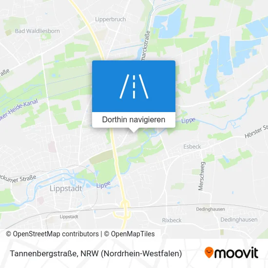 Tannenbergstraße Karte