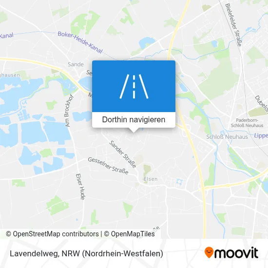 Lavendelweg Karte