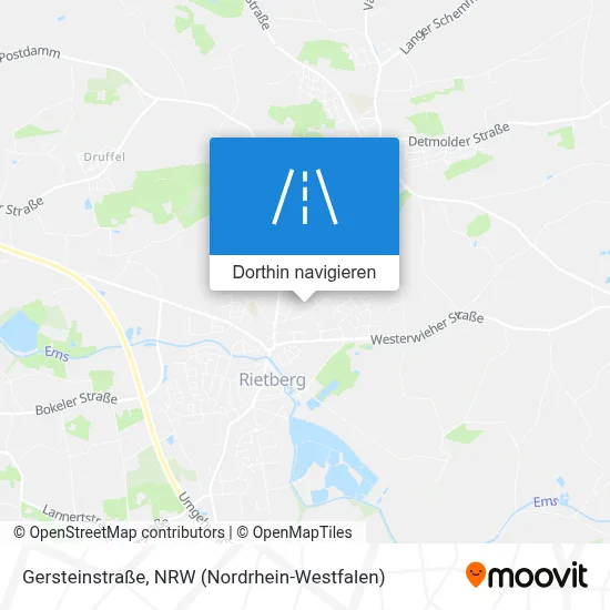 Gersteinstraße Karte