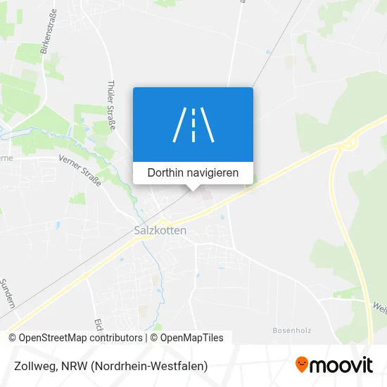 Zollweg Karte