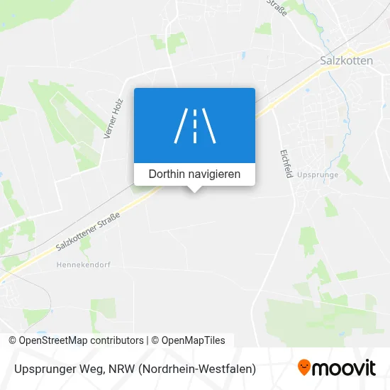 Upsprunger Weg Karte