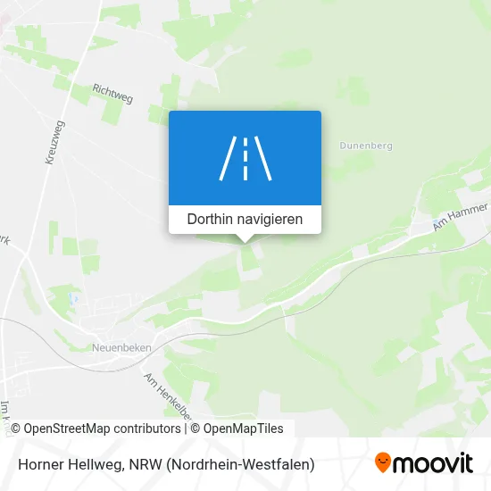 Horner Hellweg Karte