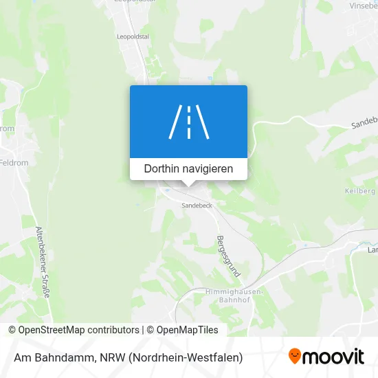 Am Bahndamm Karte