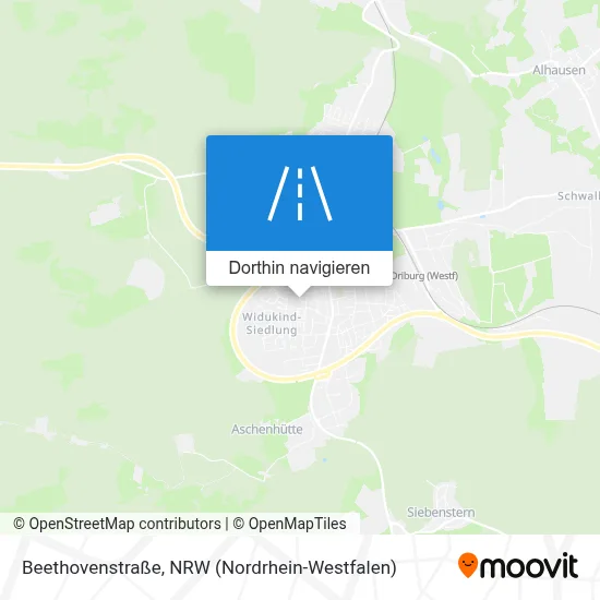 Beethovenstraße Karte