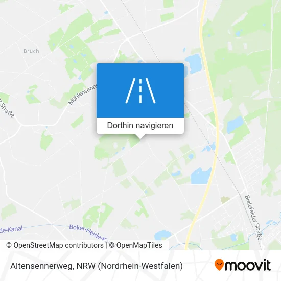 Altensennerweg Karte