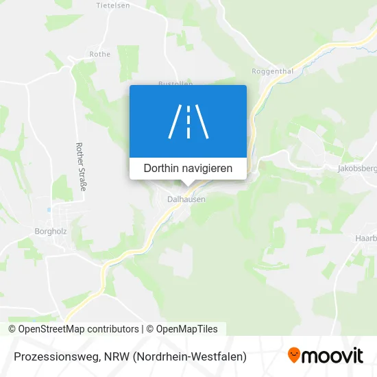 Prozessionsweg Karte