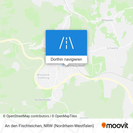 An den Fischteichen Karte