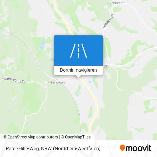 Peter-Hille-Weg Karte