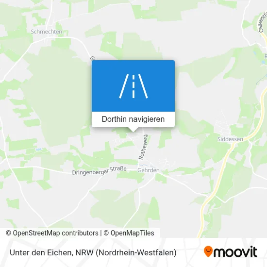 Unter den Eichen Karte