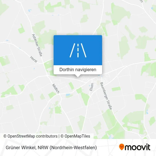 Grüner Winkel Karte