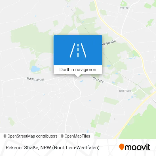 Rekener Straße Karte