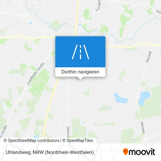 Uhlandweg Karte