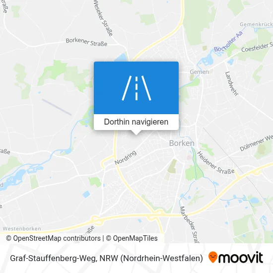 Graf-Stauffenberg-Weg Karte