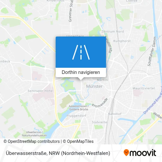 Überwasserstraße Karte