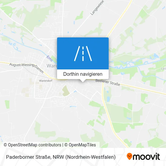 Paderborner Straße Karte