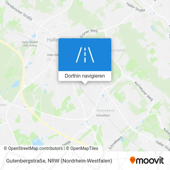 Gutenbergstraße Karte