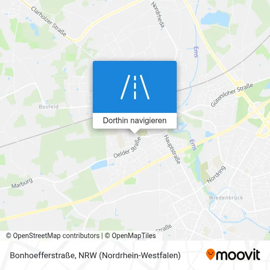 Bonhoefferstraße Karte