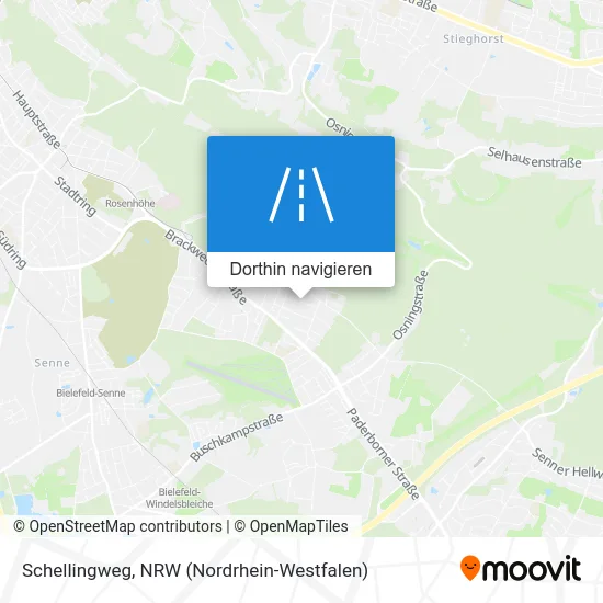 Schellingweg Karte