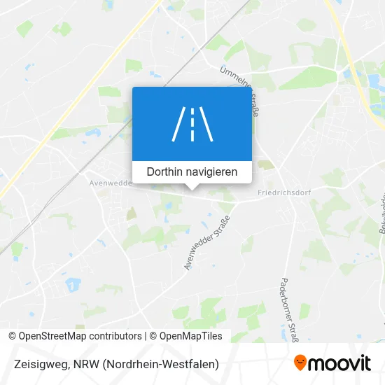 Zeisigweg Karte