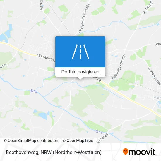 Beethovenweg Karte
