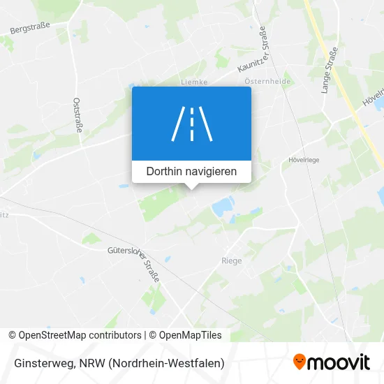 Ginsterweg Karte