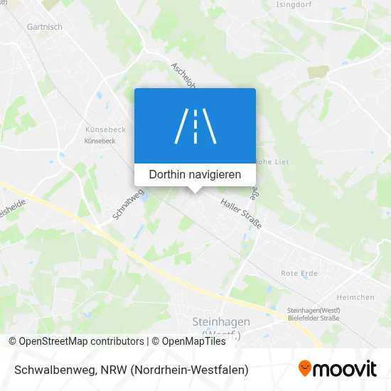 Schwalbenweg Karte