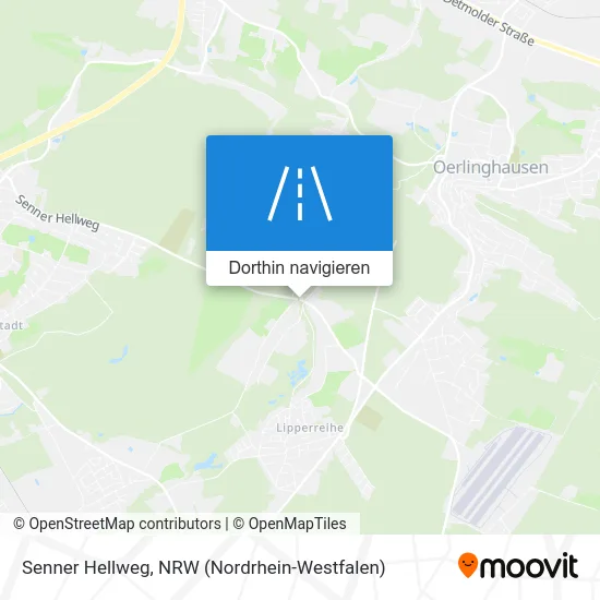 Senner Hellweg Karte