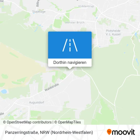 Panzerringstraße Karte