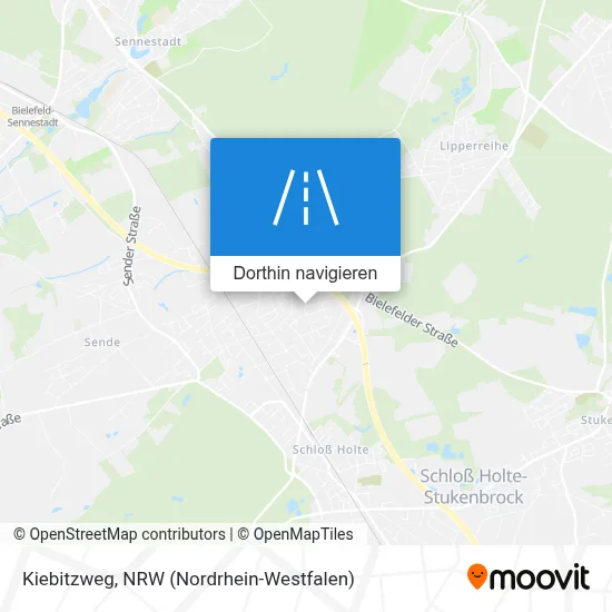 Kiebitzweg Karte
