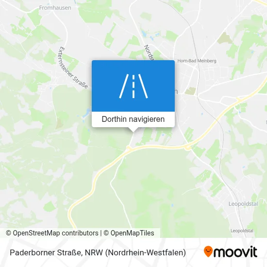 Paderborner Straße Karte