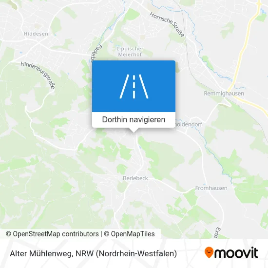 Alter Mühlenweg Karte